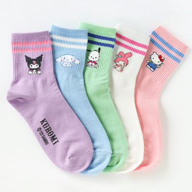 Sanrio Cotton Ankle 2 Line Soft Cotton Socks